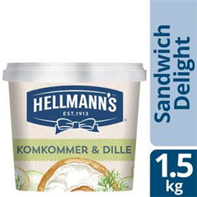 hellmann's sandwich delight komkommer-dille 1,5 kg