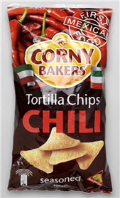 Corny Bakers tortilla chips chili 12x450gr