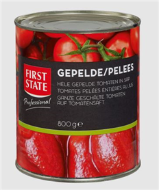first state gepelde tomaten 800gr