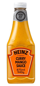 Heinz curry mango saus 875ml