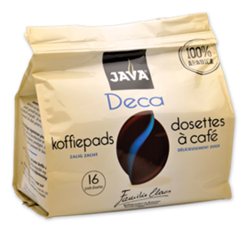 Java koffie pads decafine 16st