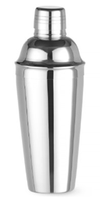 Cocktailshaker roestvrijstaal 0.75L 80x240mm