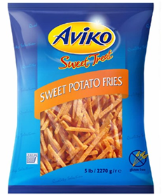 Aviko sweet potatoe fries 9.5mm 5x2.27kg