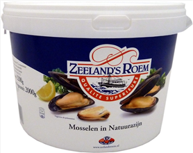 Zeeland's roem mosselen op azijn 2kg (emmer)