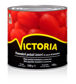 victoria gepelde tomaten 2650ml (PER BLIK)