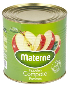 Materne appelcompote met stukken blik (6) 2.7kg