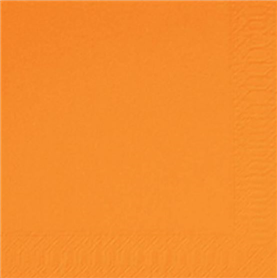 Duni servetten 2-laags oranje/mandarin 33/33 125st (165511*)