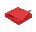 Duni servetten 2-laags rood 33/33cm 125st (180384)