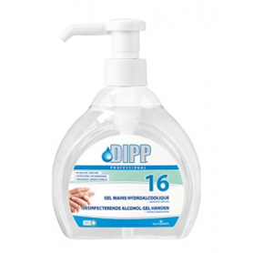 DIPP 16 DESINFECTEERGEL HANDEN ALCOHOL POMP 500ML