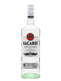 Bacardi white rum 37,5° 1l