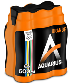 Aquarius 24x50cl pet orange