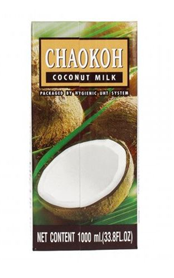 chaokoh kokosmelk 18% vet 1l tetra (brik)