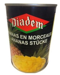 Diadem Ananas tidbits (stukjes) 565 gram